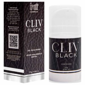 Cliv INTT Black Gel Facilitador com Ácido Hialurônico e Efeito Gelado 17g