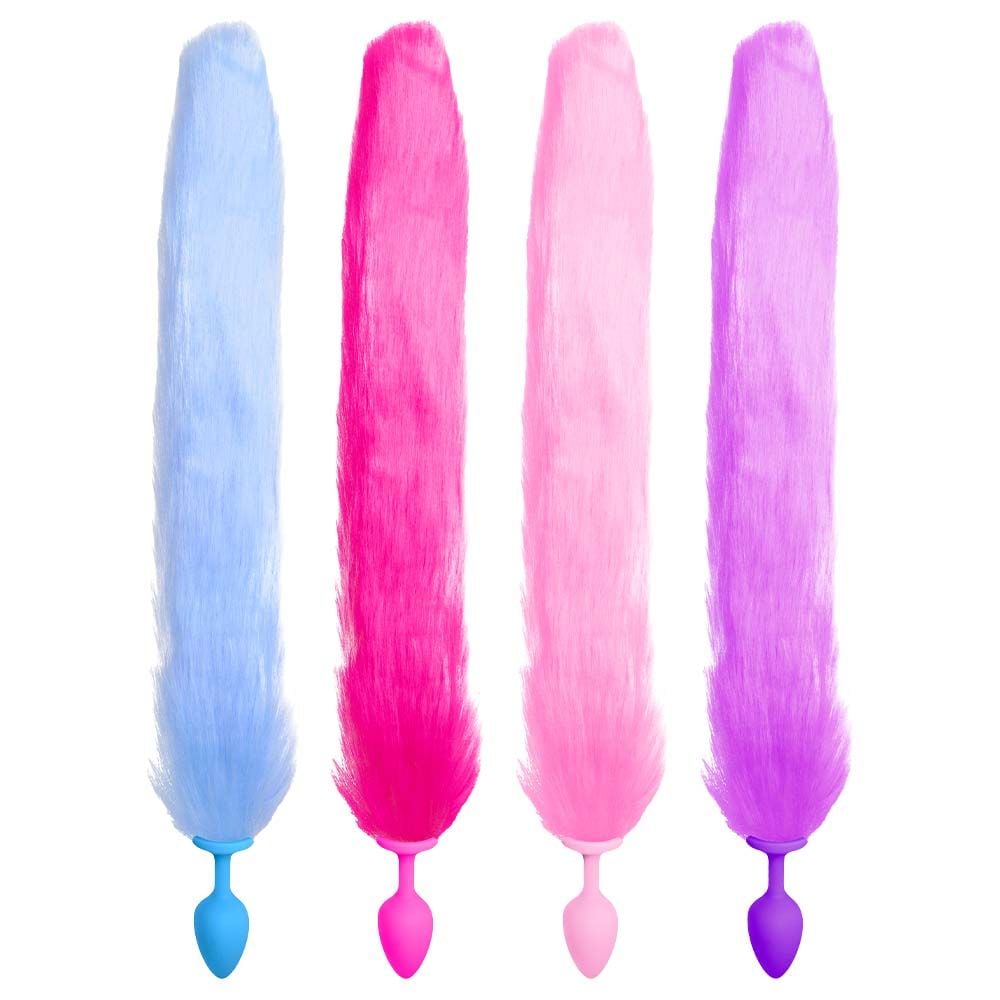 PLUG ANAL SILICONE RABO RAPOSA TAMANHO P VIPMIX CORES