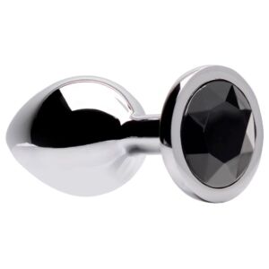 PLUG ANAL METAL COM PEDRA M