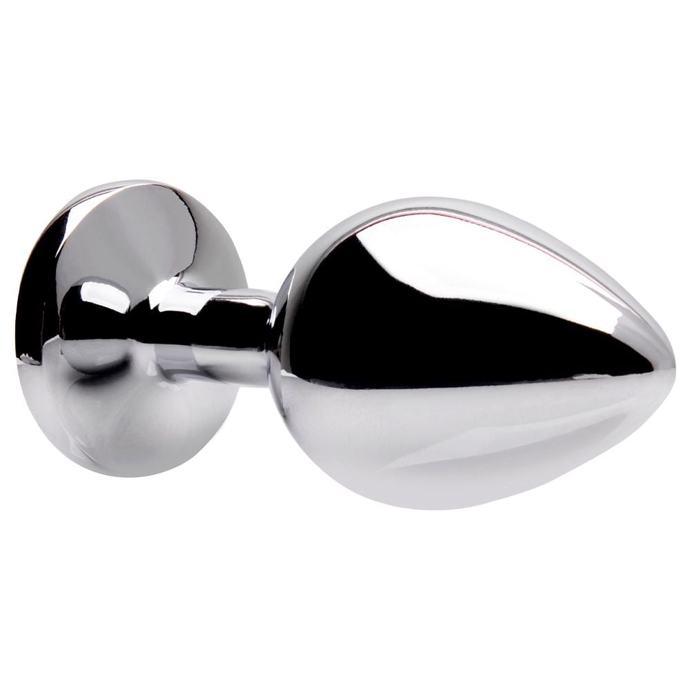 PLUG ANAL METAL COM PEDRA M SENSUAL LOVE